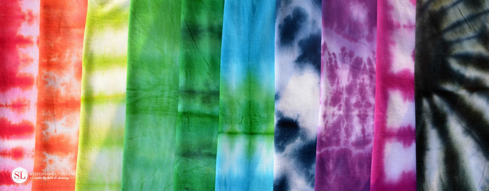 Tie Dye T-Shirt Folding Techniques | 10 vibrant tie dye shirt patterns